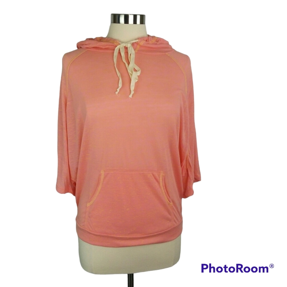 Ginger G Short Sleeve Lightweight Sheer Hoodie